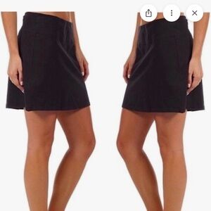 Patagonia Skirt Built in Shorts Hiking Travel Active Pockets Black Size 10